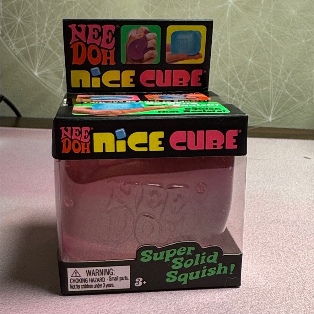 Needoh Nice Cube Pink Squishy